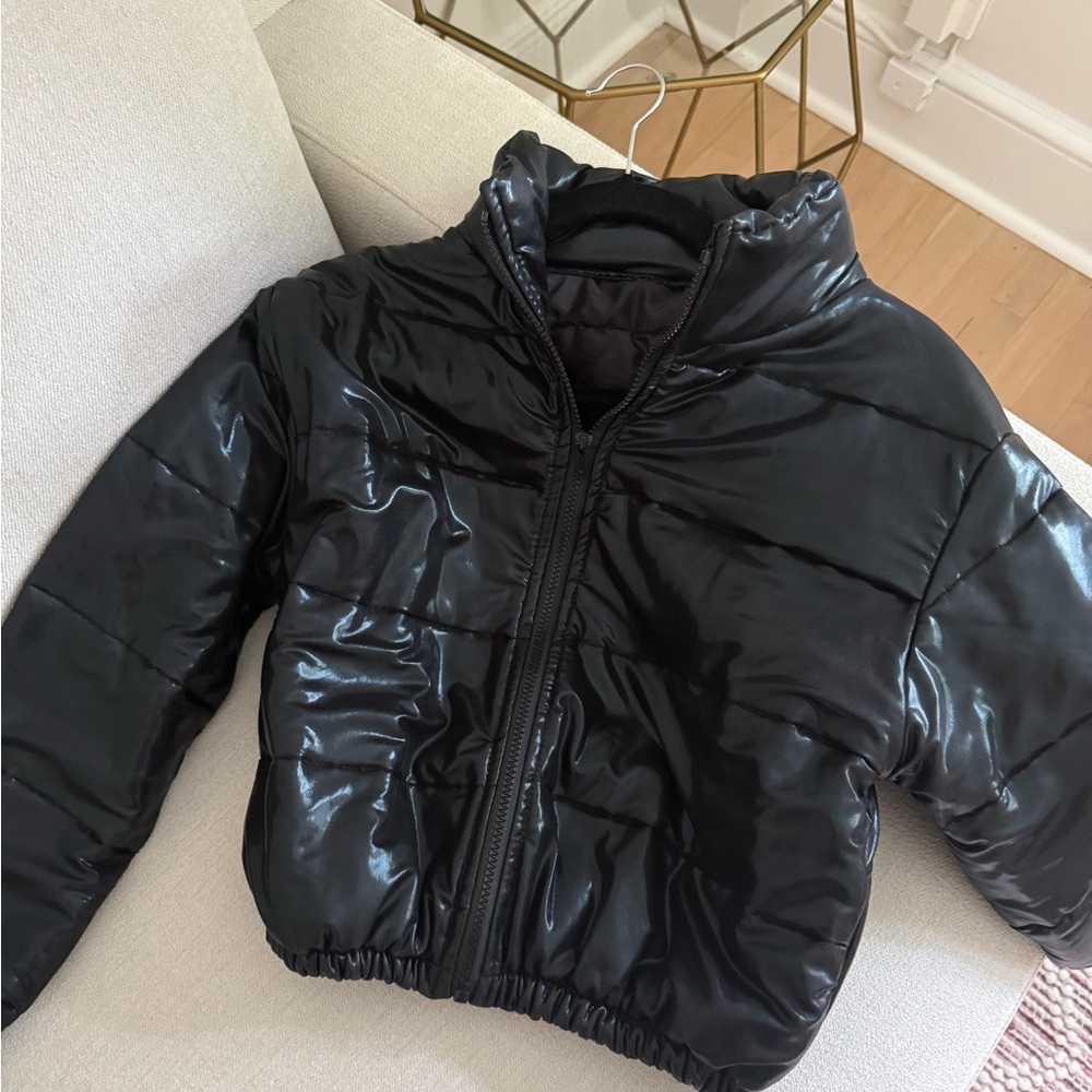 Kids Black Puffer Jacket